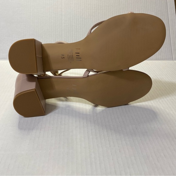 J Jill Lyla Block Heel Sandals Nude Blush Leather Size 9.5 NWOB - Picture 7 of 8